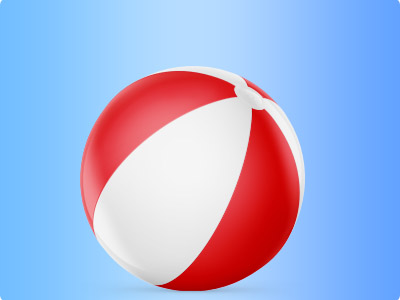 Strandballen                   Strandbal 27cm